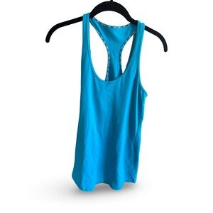 lululemon athletica Vibrant Long Blue Tank Top